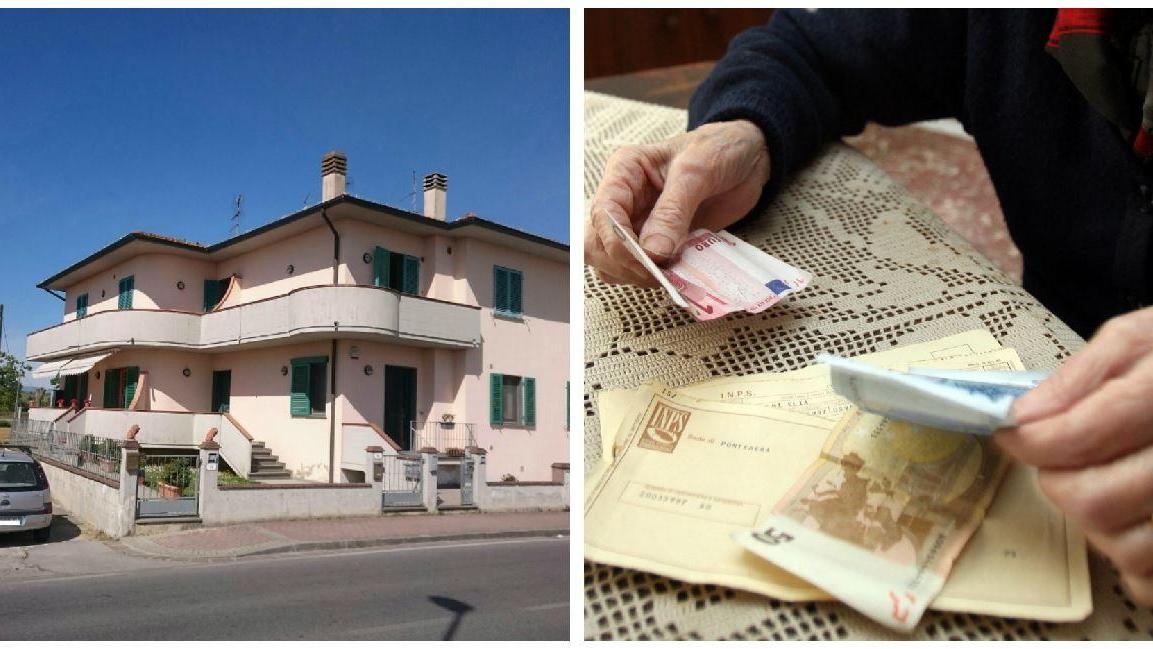 Al piano terra l'abitazione della pensionata derubata