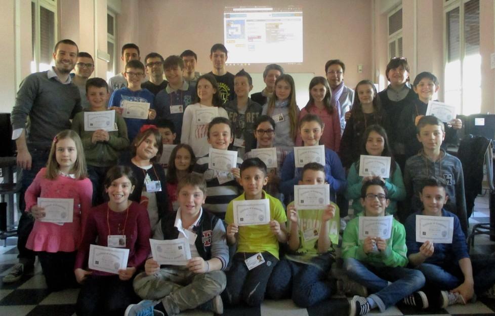 Bambini del Canossa a scuola di informatica 