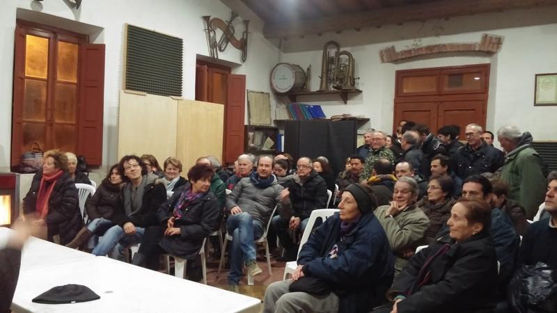 L'assemblea pubblica del 16 febbraio scorso sull'ufficio postale di Bacchereto
