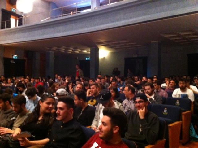 Il pubblico di studenti
