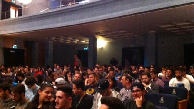 Il pubblico di studenti