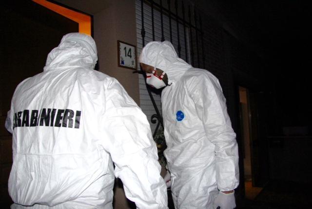 Il sopralluogo della polizia scientifica