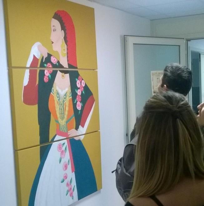 Il reparto come una galleria d’arte grazie al Liceo Ciusa