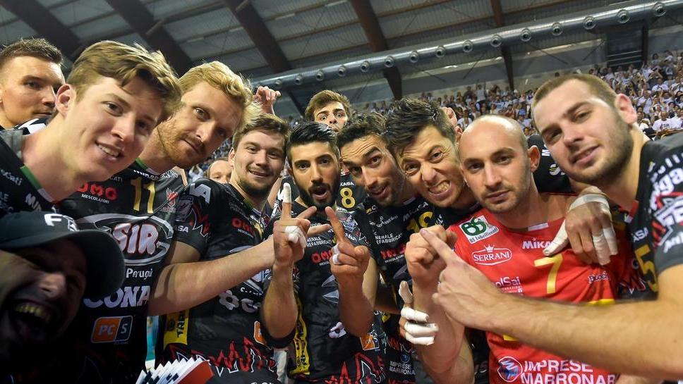 Perugia travolge la Lube e impazzisce di gioia