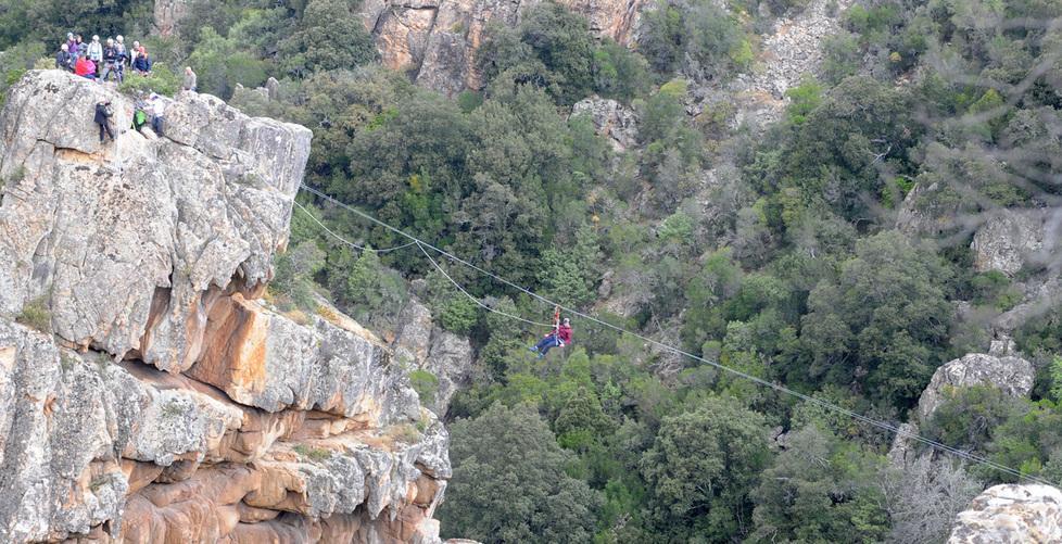 La teleferica di "Sas Enas" a Padru