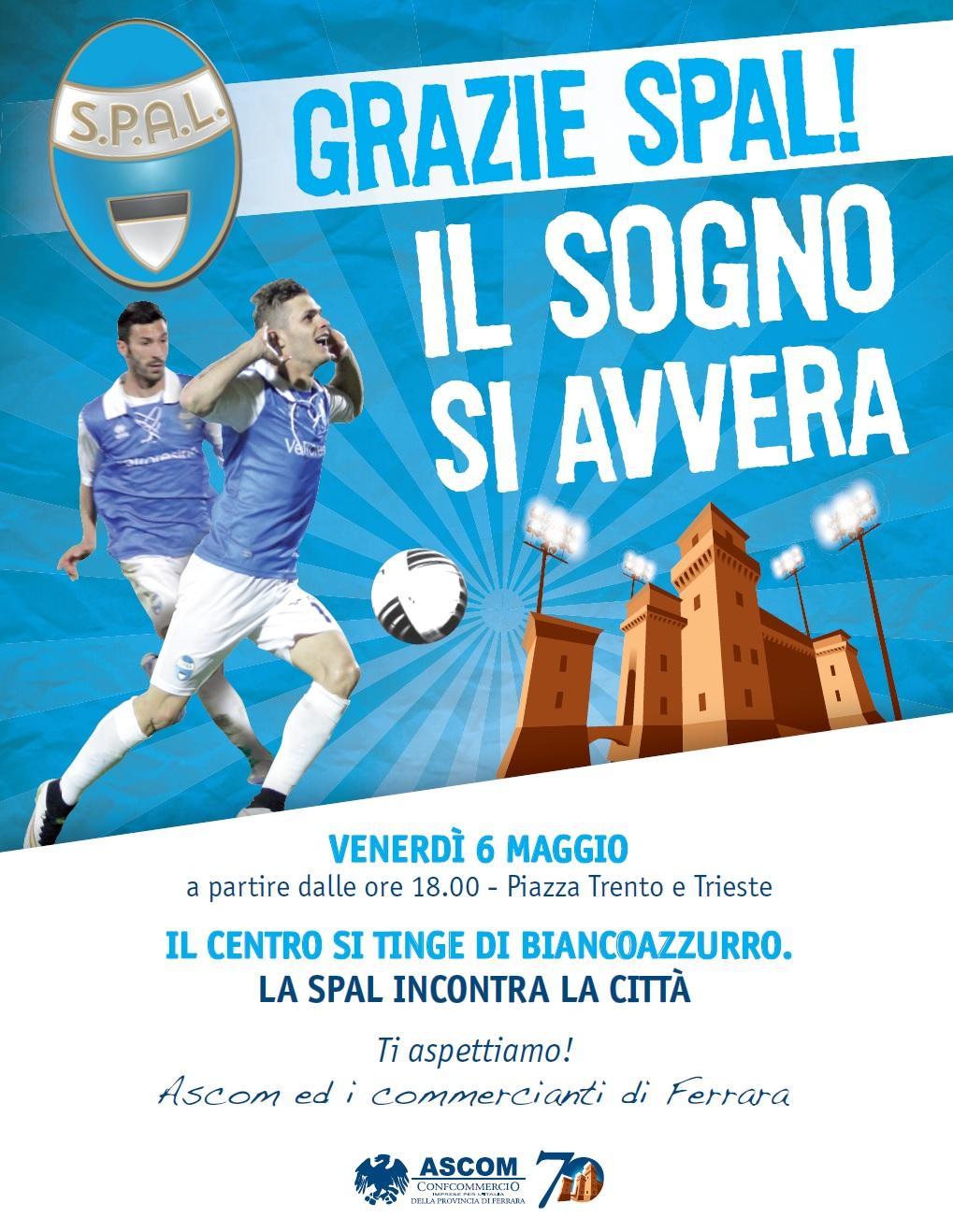 Grande festa per la Spal