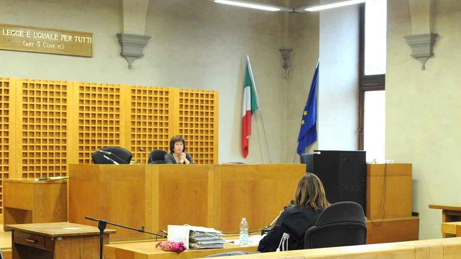 L'aula di San Mercuriale dove si è svolto il processo (foto Gori)