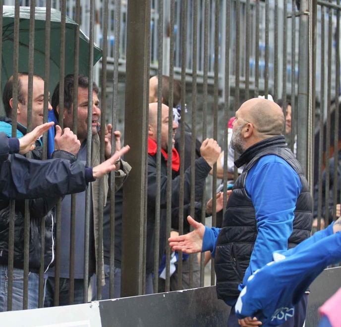 L'allenatore Malotti parla coi tifosi
