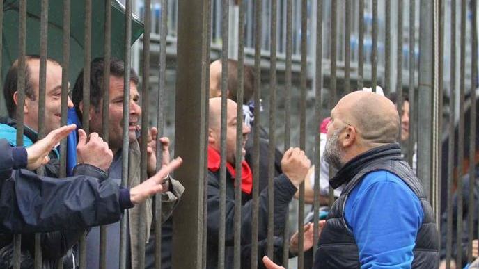 L'allenatore Malotti parla coi tifosi