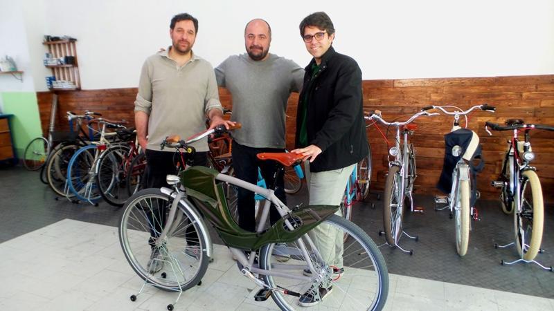 Da sinistra Giovanni Bellandi, Michele De Luca e Pierluigi Percoco con Velo Habille