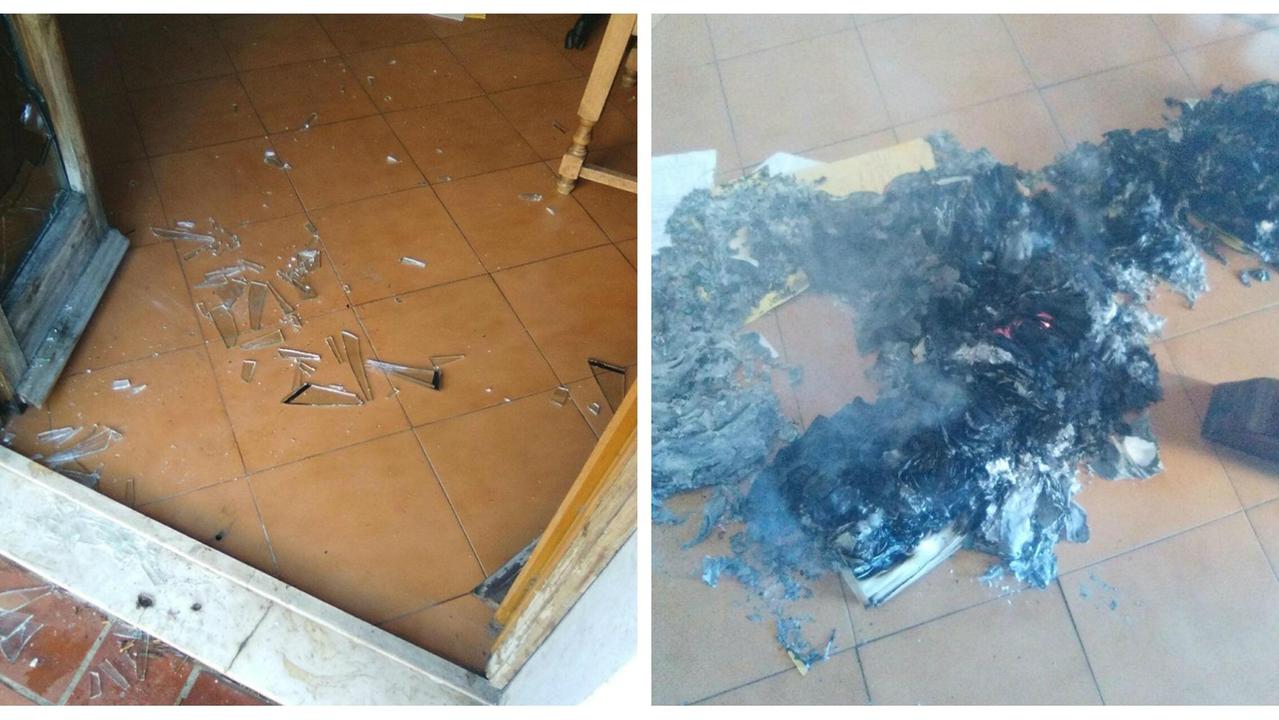 I danni subiti dallo studio legale pochi giorni fa