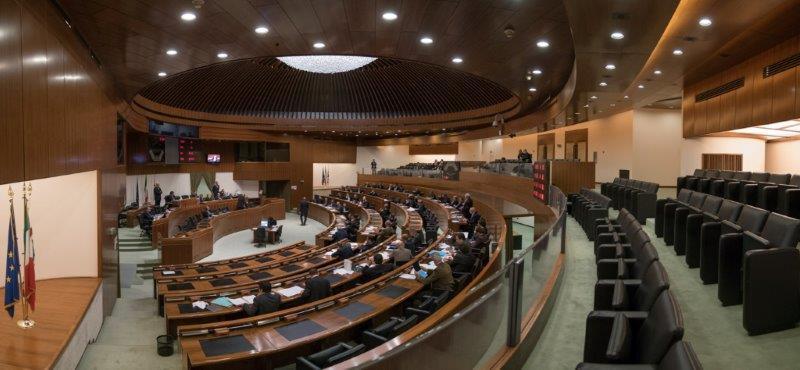 L'aula del consiglio regionale della Sardegna