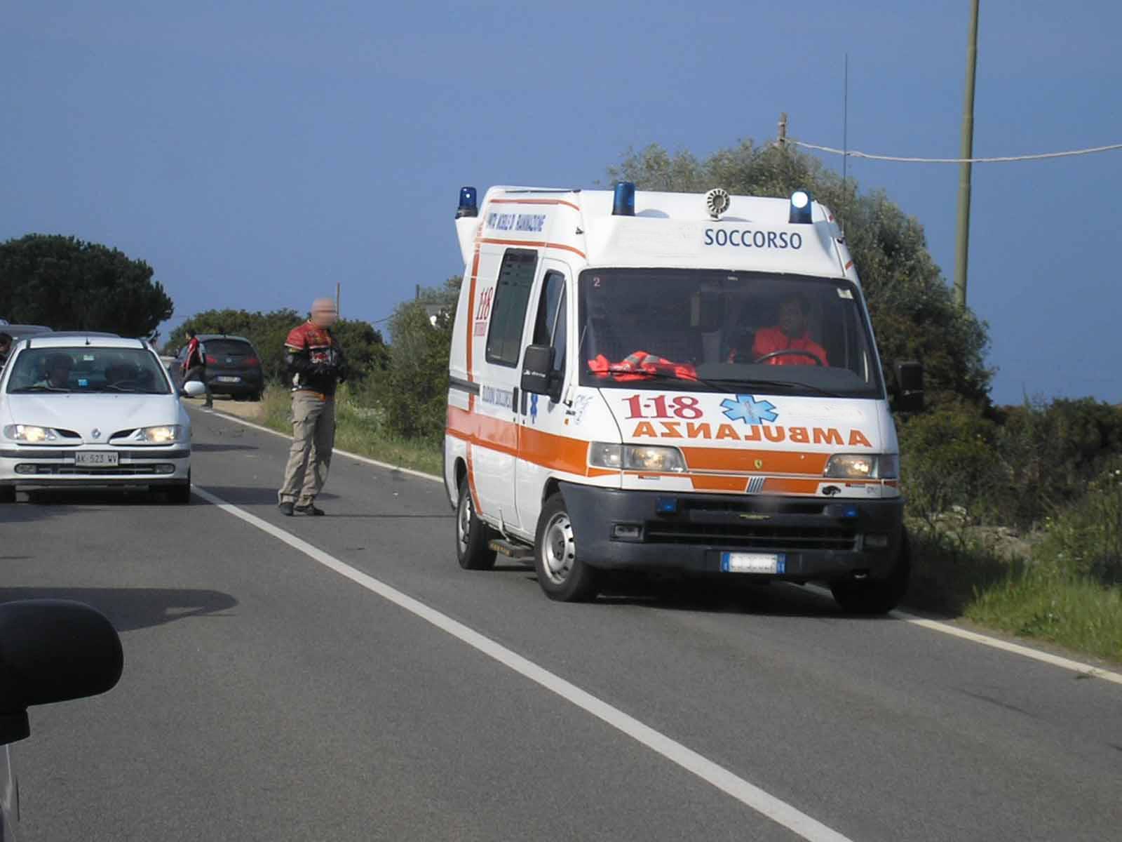 Un intervento del 118