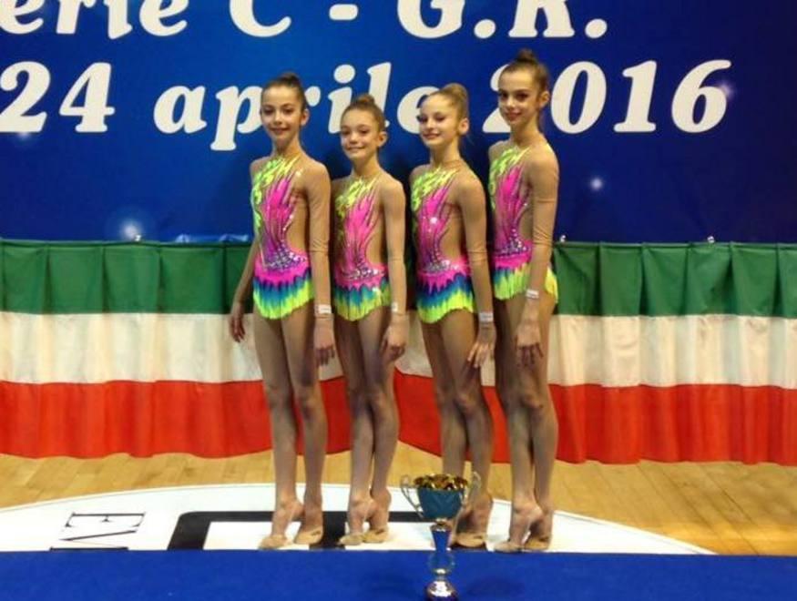 Ginnastica ritmica, la Motto trionfa 