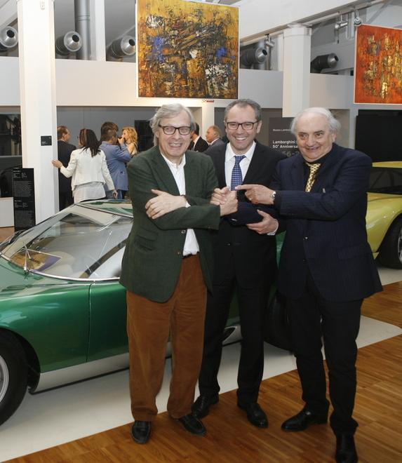 Lamborghini festeggia i 50 anni della Miura con Sgarbi