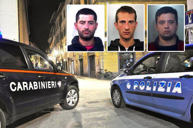 In alto da sinistra: Gennaro Cremiato, Giovanni Barone e Giovanni Barbato