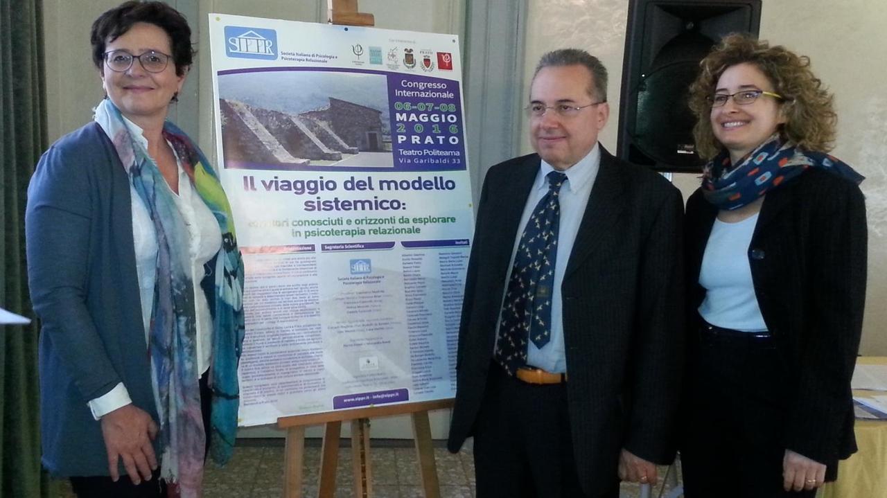 Daniela Toccafondi assieme al direttore Sippr Gianmarco Manfrida e Erica Eisemberg