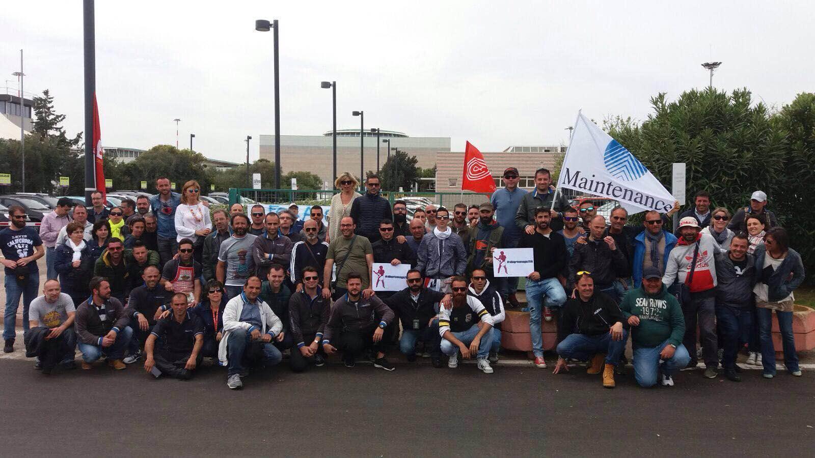 I lavoratori della Meridiana Maintenance