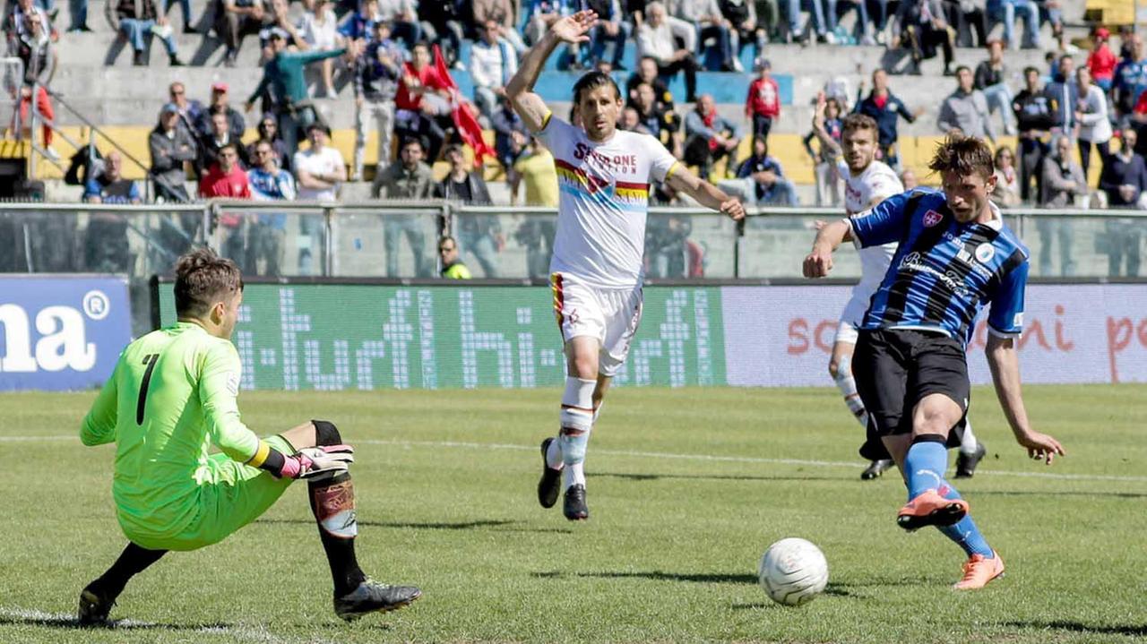 Il gol vincente di Edgar Cani (Muzzi)