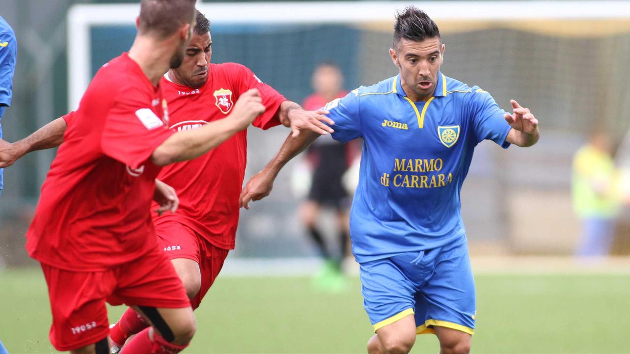 Erpen, autore del gol della Carrarese
