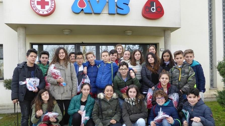 Lezioni di Avis, Aido e Cri per studenti di seconda media