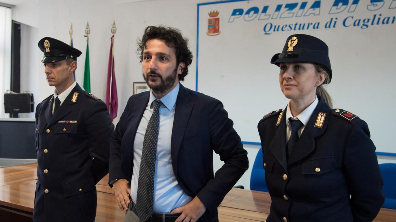 Il nuovo dirigente della squadra mobile di Cagliari Alfredo Fabbrocini (foto Mario Rosas)