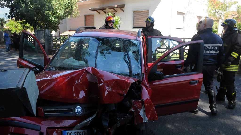 La Panda dopo l'incidente