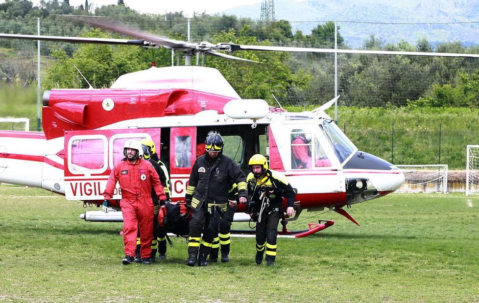 Pellegrino salvato dai vigili del fuoco 
