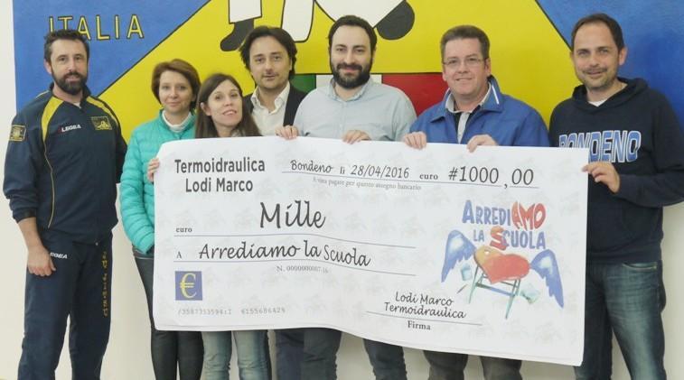 Ju jitsu e un’azienda Per la scuola una donazione bis