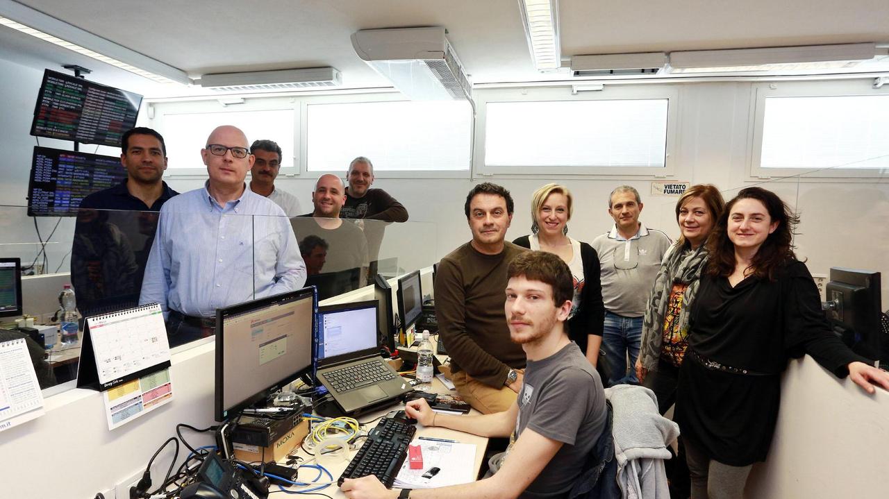 Alcuni dei dipendenti dell'azienda (foto Agenzia Sestini)