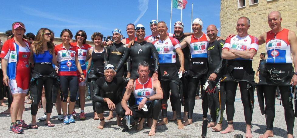 Triathlon tre volte sul podio di Scarlino 