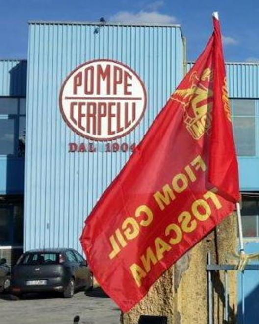 Dipendenti della Finder dentro l’ex Cerpelli Pompe