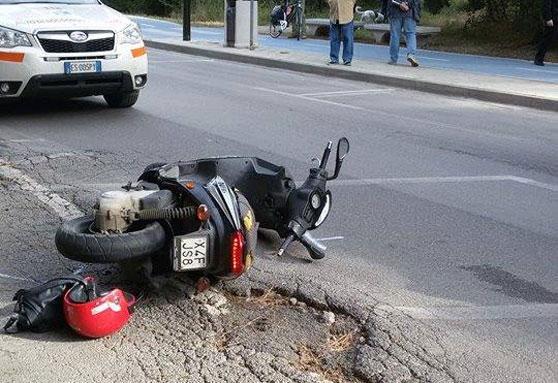 Un'immagine dell'incidente