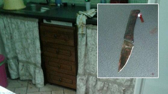 Il coltello usato dalla donna