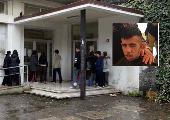 Nel riquadro Andrea Germelli in una foto da Facebook