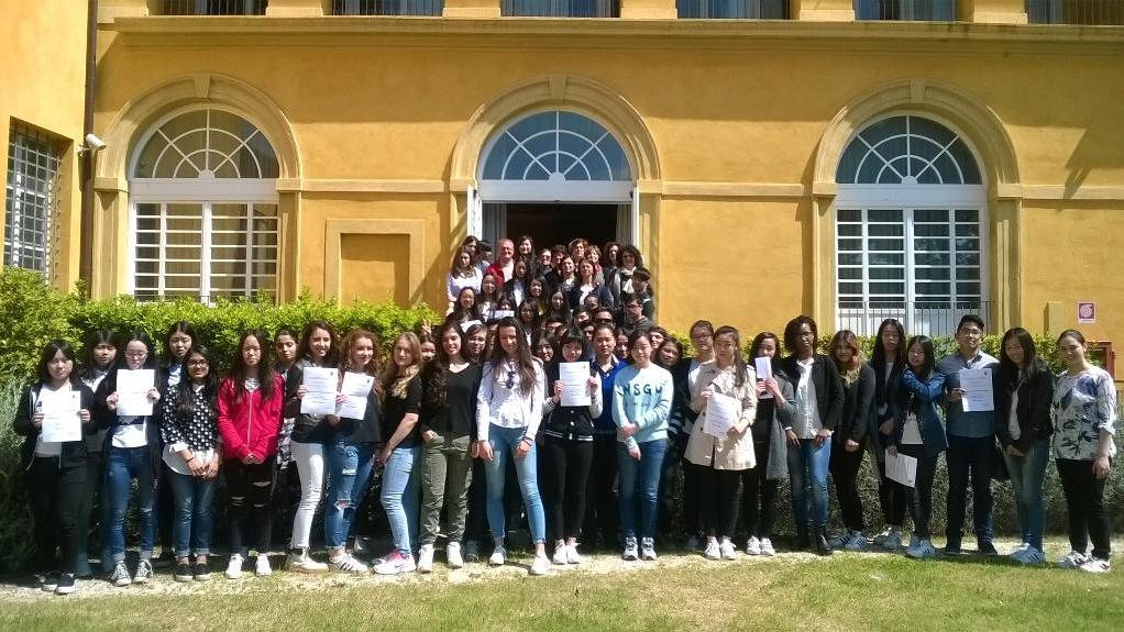 Foto di gruppo degli studenti di Intercultura