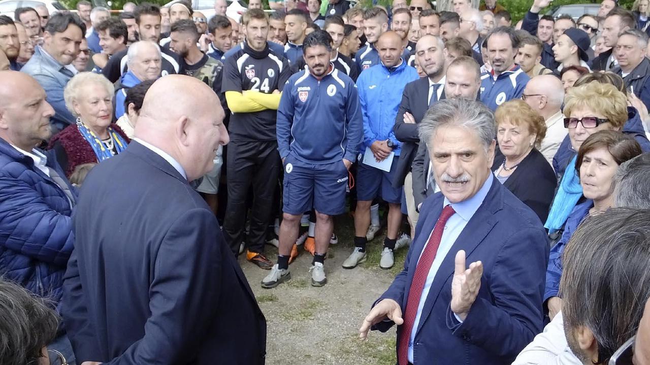 L'inaugurazione del centro sportivo di San Piero