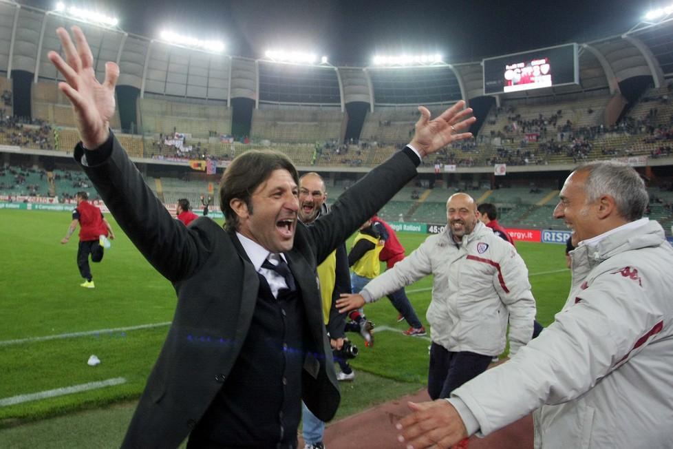 Cagliari in Serie A, la felicità di Rastelli: "È la promozione di ragazzi che hanno sempre lottato"