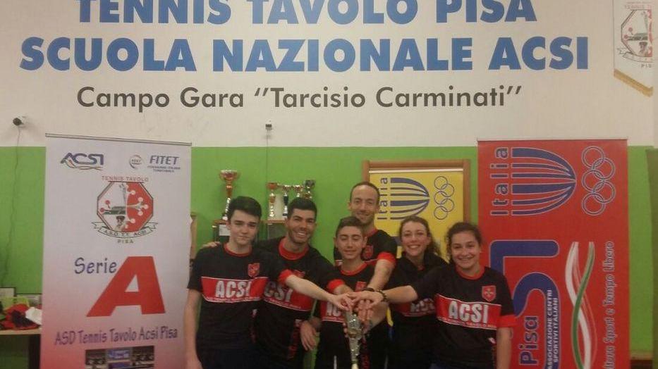 Tennis Tavolo Acsi sulla vetta toscana