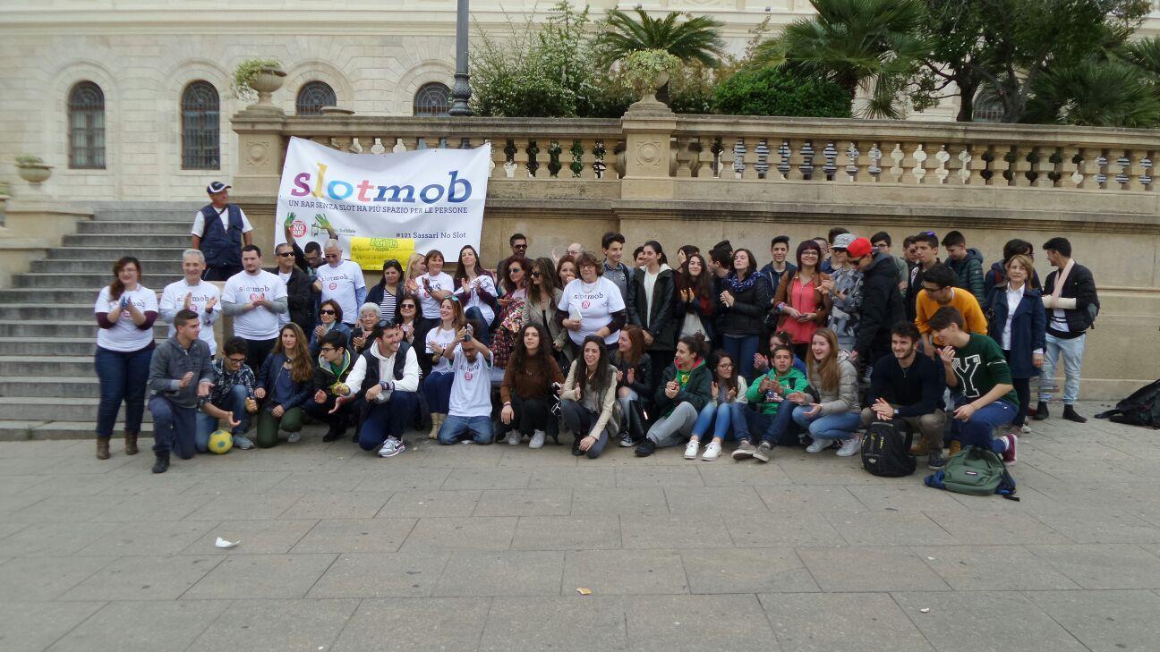 Alcuni partecipanti al flash mob