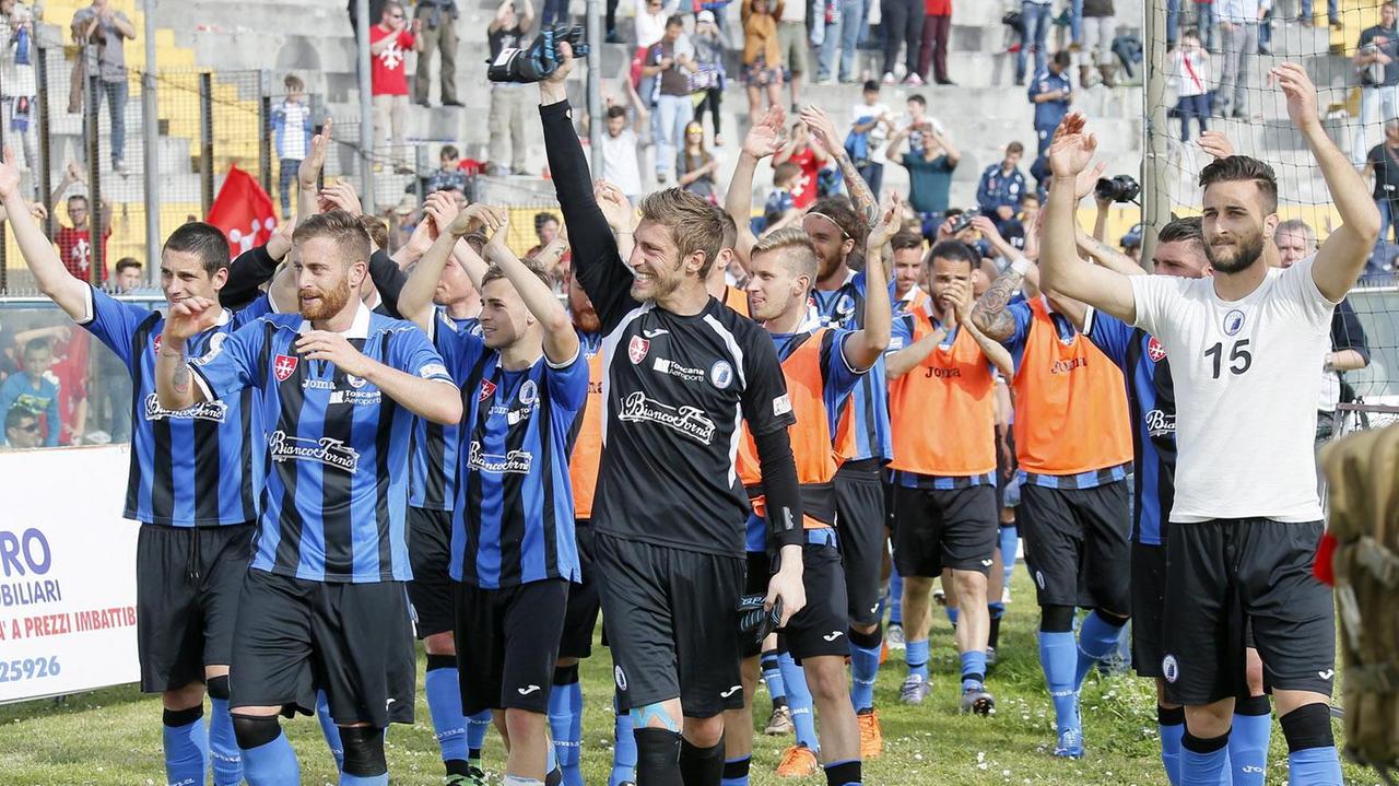 Un'esultanza dei nerazzurri (pisachannel.tv)