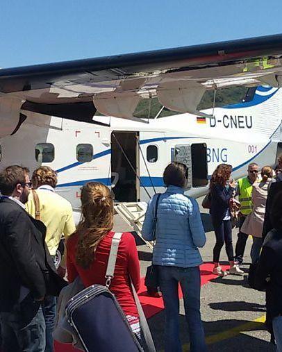All’aeroporto è atterrato il Dornier 228