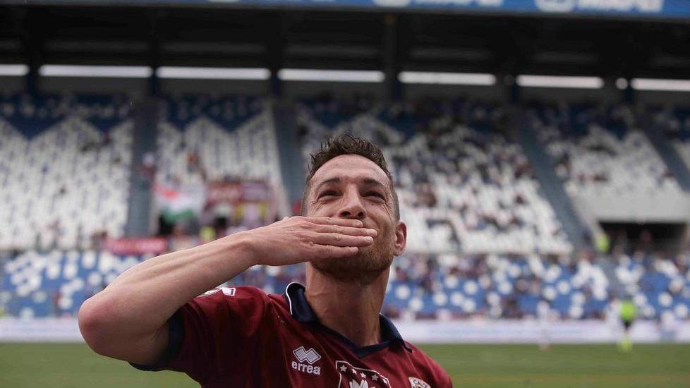 Reggiana, Beppe Alessi fa gol nella partita di addio