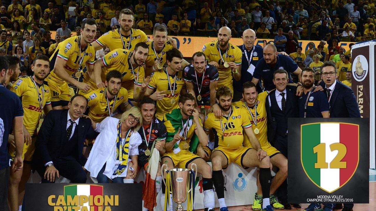 Dhl Modena è campione d'Italia, scudetto numero 12