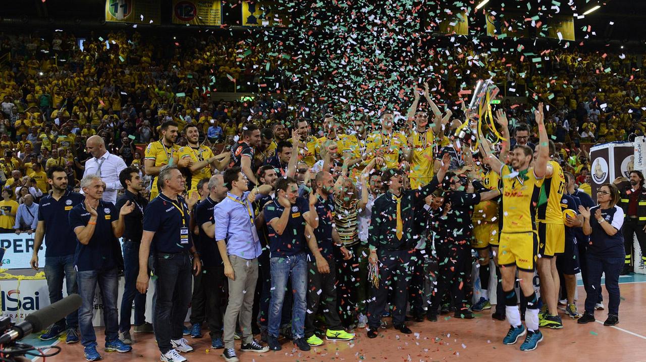 Modena volley campione d'Italia Battuta Perugia 3 a 2