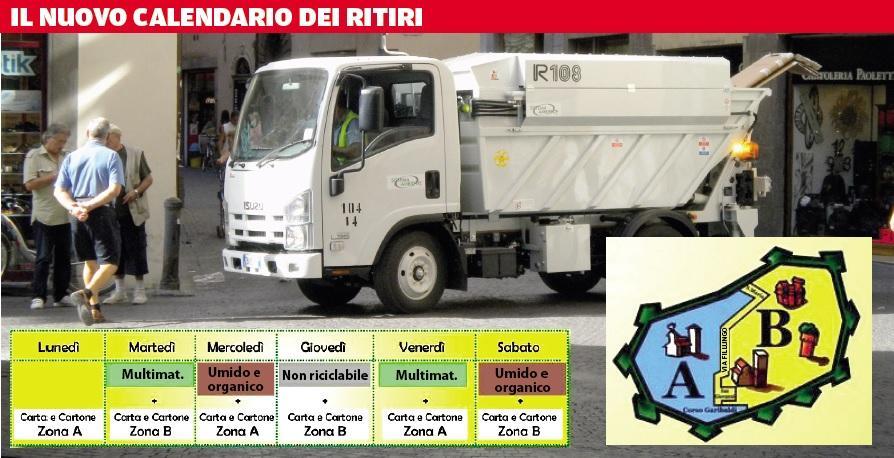 Il nuovo calendario dei rifiuti