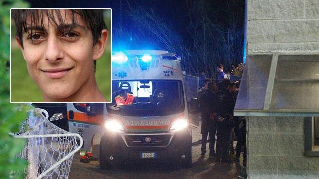 Lo spogliatoio dove è avvenuta la tragedia e Samuele Cianci
