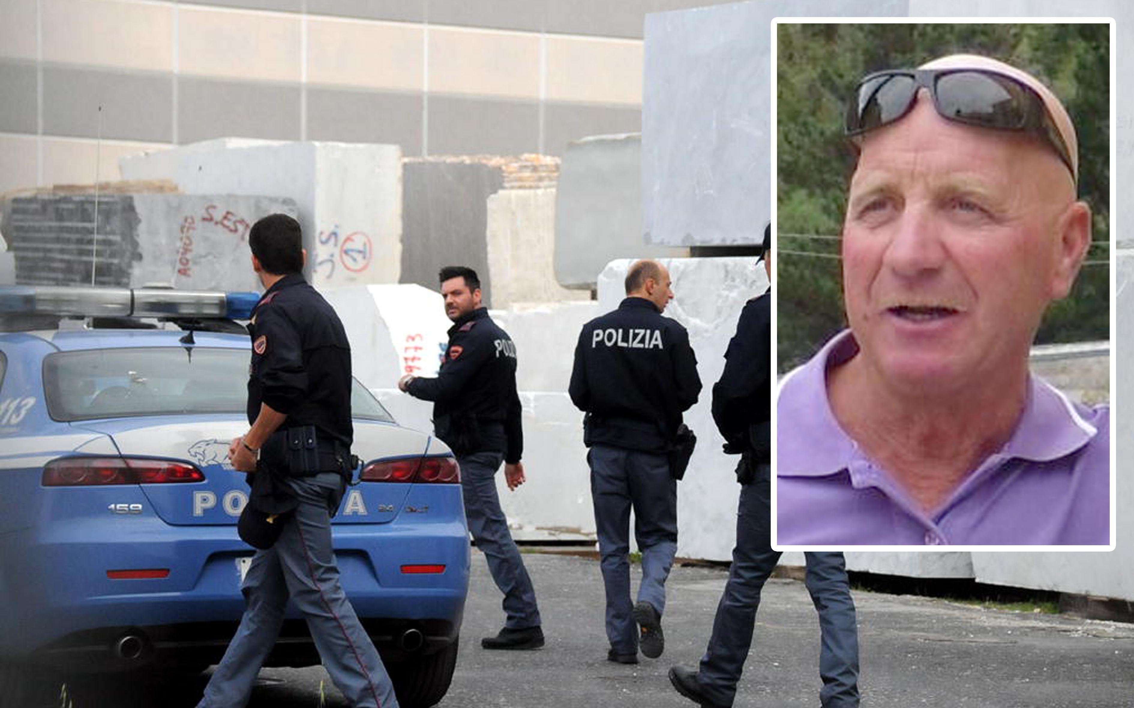 Il luogo del tragico incidente sul lavoro e Carlo Morelli