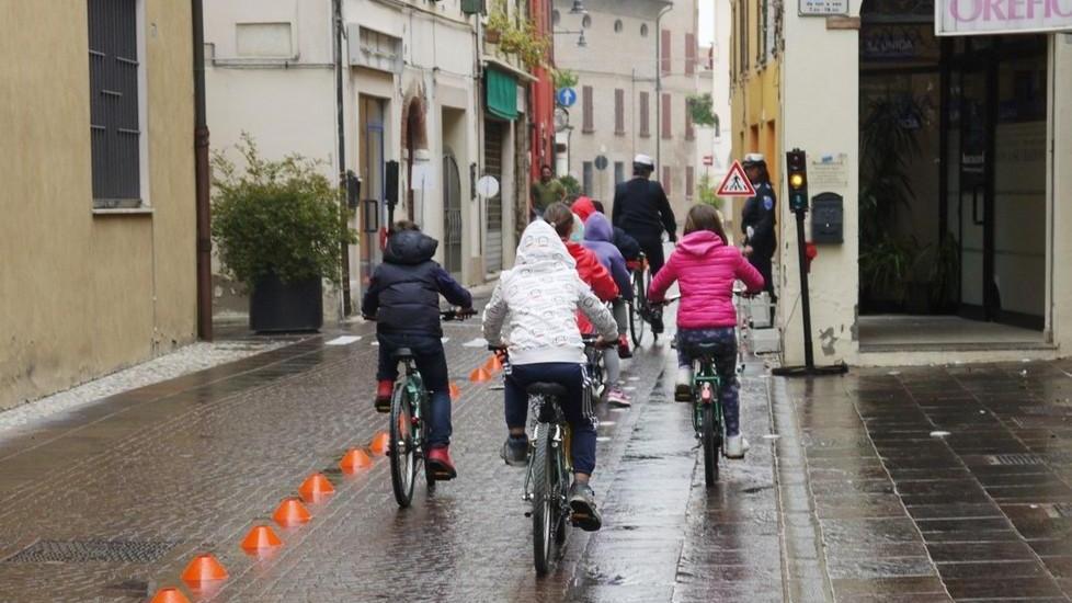 Bondeno, prova di educazione stradale