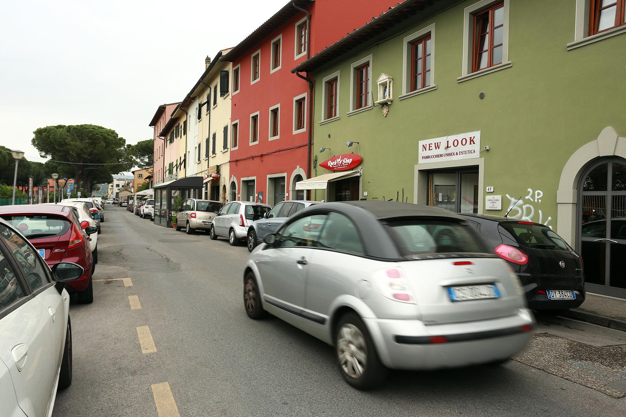 La zona dove è stato messo a segno il furto (foto Agenzia Carlo Sestini)